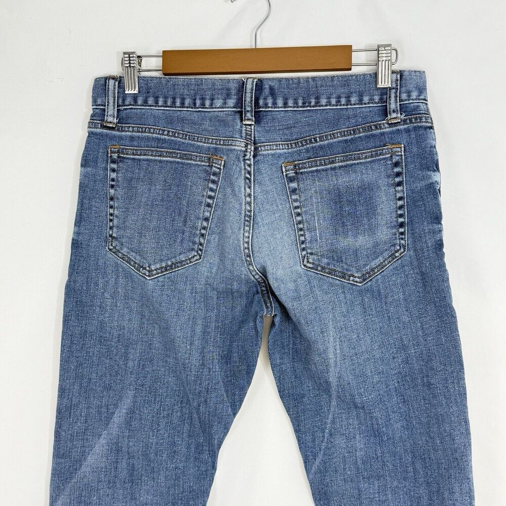 J Crew Jeans Mercantile Flex Slim 31 x 30 Distressed Straight Leg - Picture 4 of 16